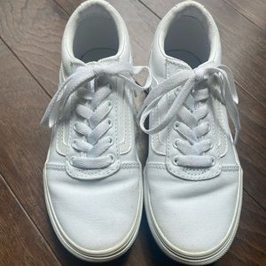 White Ward Vans size 1